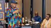Prof Bayo speaking at a conference 